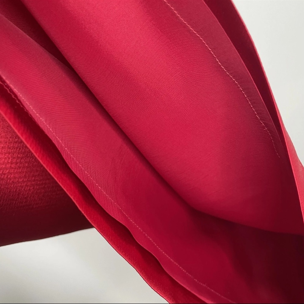 Aidan Maddox Elegant Red Cold Shoulder Dress 10 - Picture 7 of 8